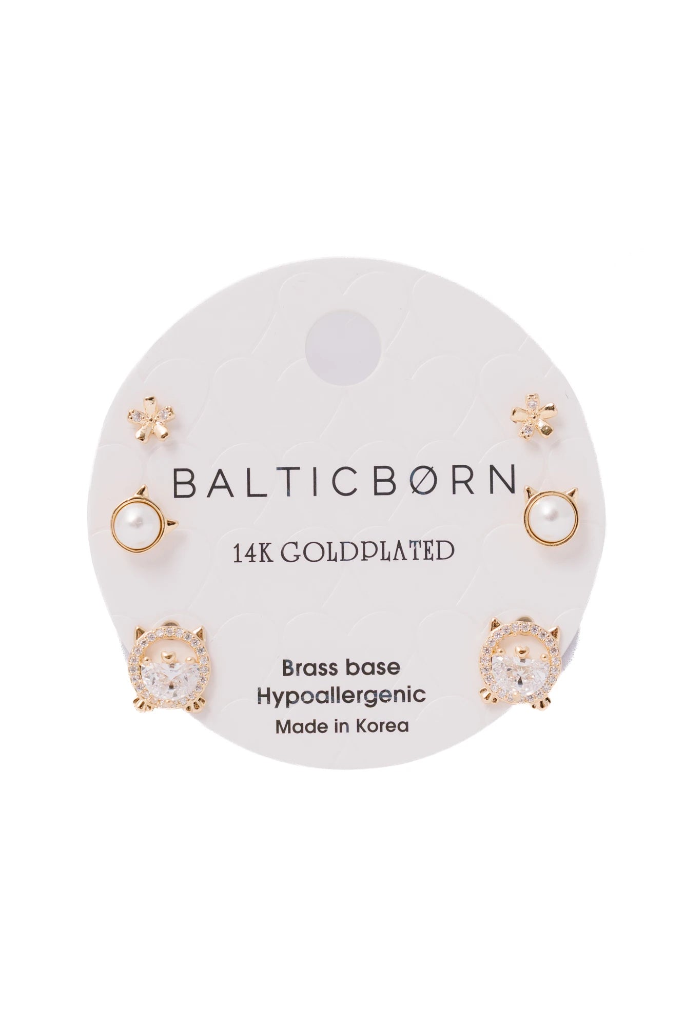 Cherish Stud Earring Set | Gold