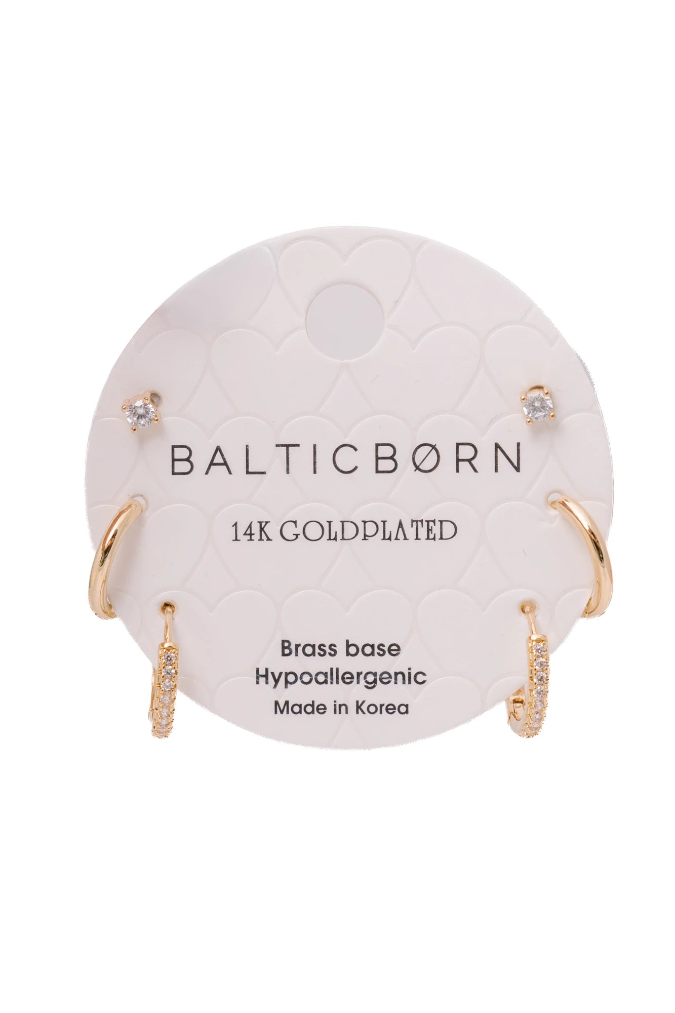 Classic Crystal Hoop Set | Gold