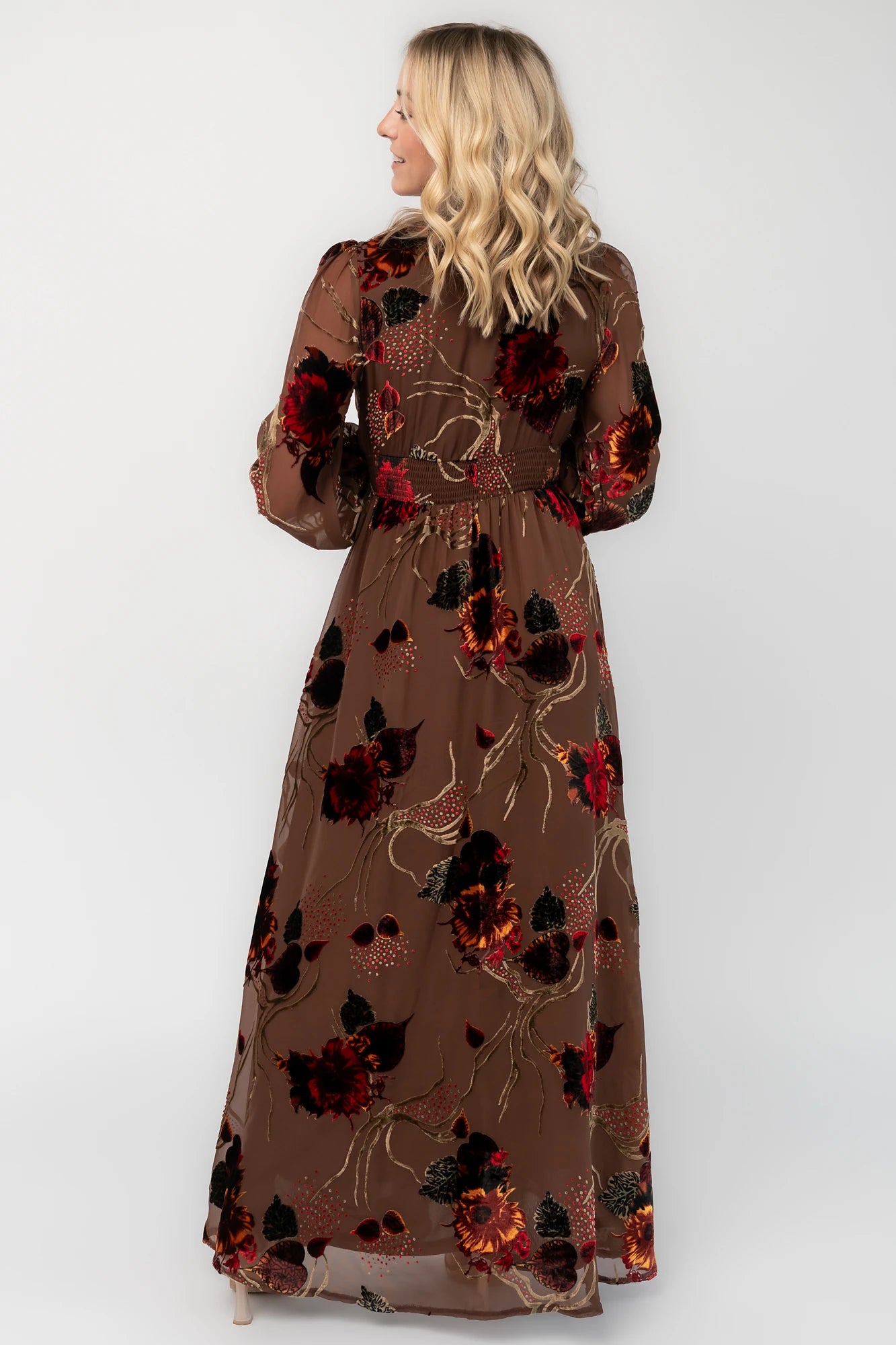 Mikla Maxi Dress | Brown Multi