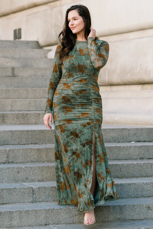 baltic born cocktail dress Party Long By In Floral Print, Size: M A playful short dress in green multi floral print with a smocked waist Bridesmaid Looks Baltic Born