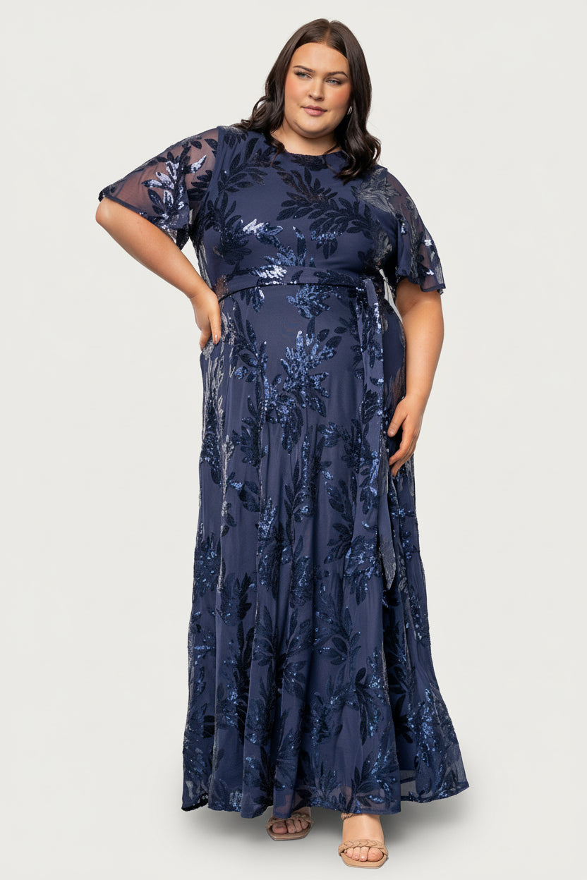 Baltic Born Womens Muse Sequin Maxi Dress | Navy | Size: Large Baltic Born Womens Muse Sequin Maxi Dress | Navy | Size: Large
