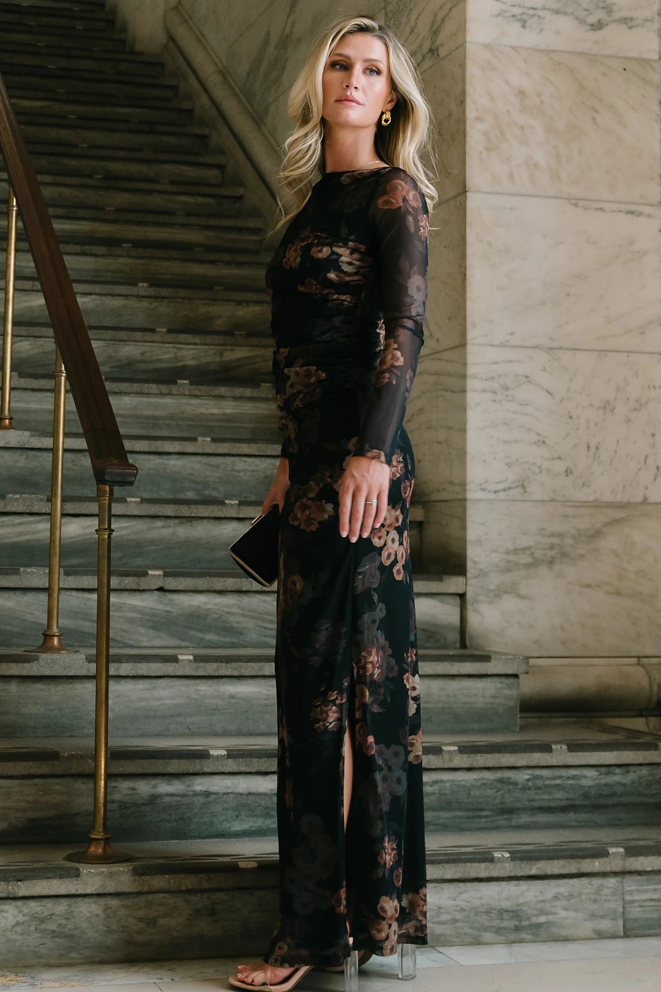 Isadora Maxi Dress | Black Floral