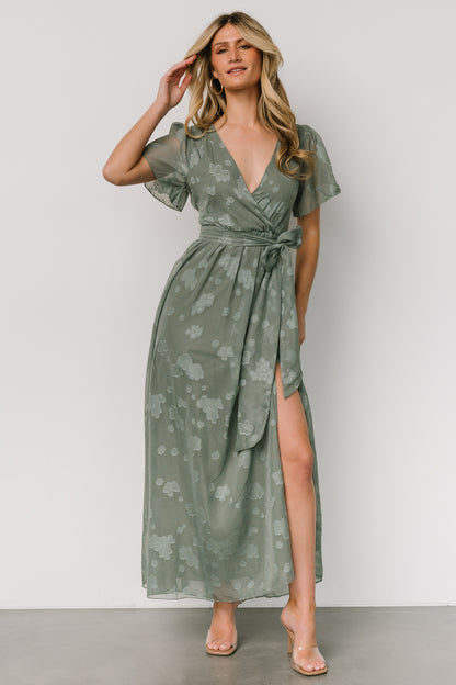 Faye Maxi Dress | Eucalyptus