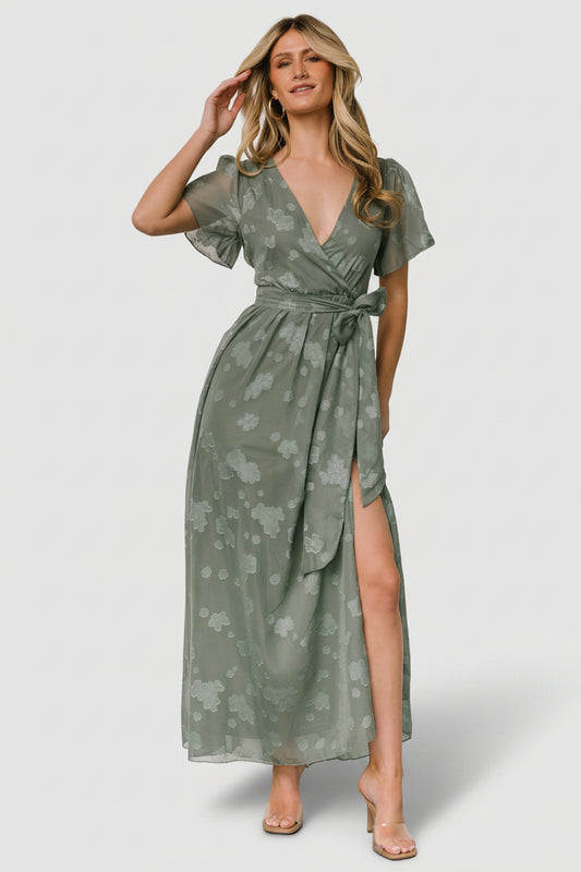 Faye Maxi Dress | Eucalyptus