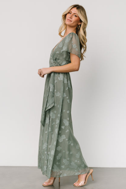 Faye Maxi Dress | Eucalyptus