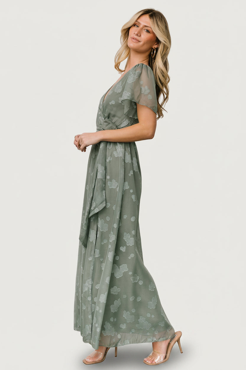 Faye Maxi Dress | Eucalyptus