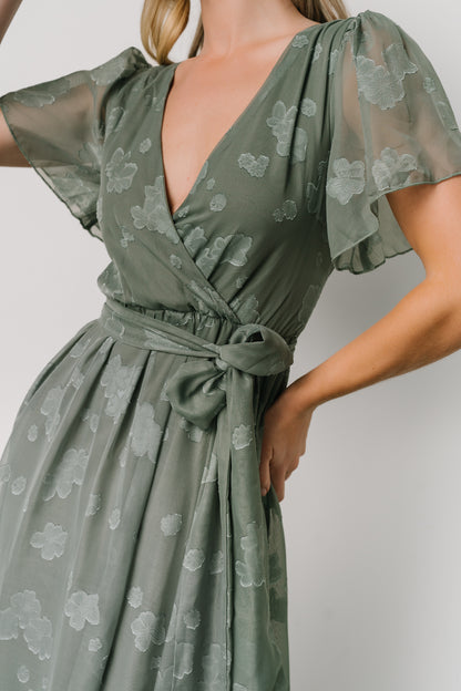 Faye Maxi Dress | Eucalyptus