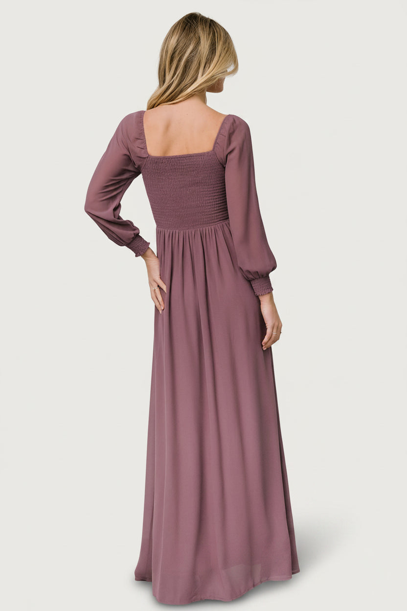 Baltic Born Womens Giselle Maxi Dress | Vintage Plum