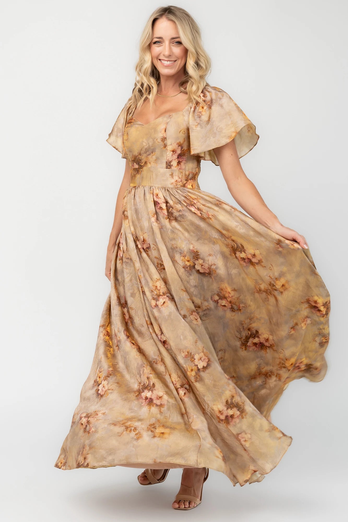Astor Maxi Dress | Golden Floral