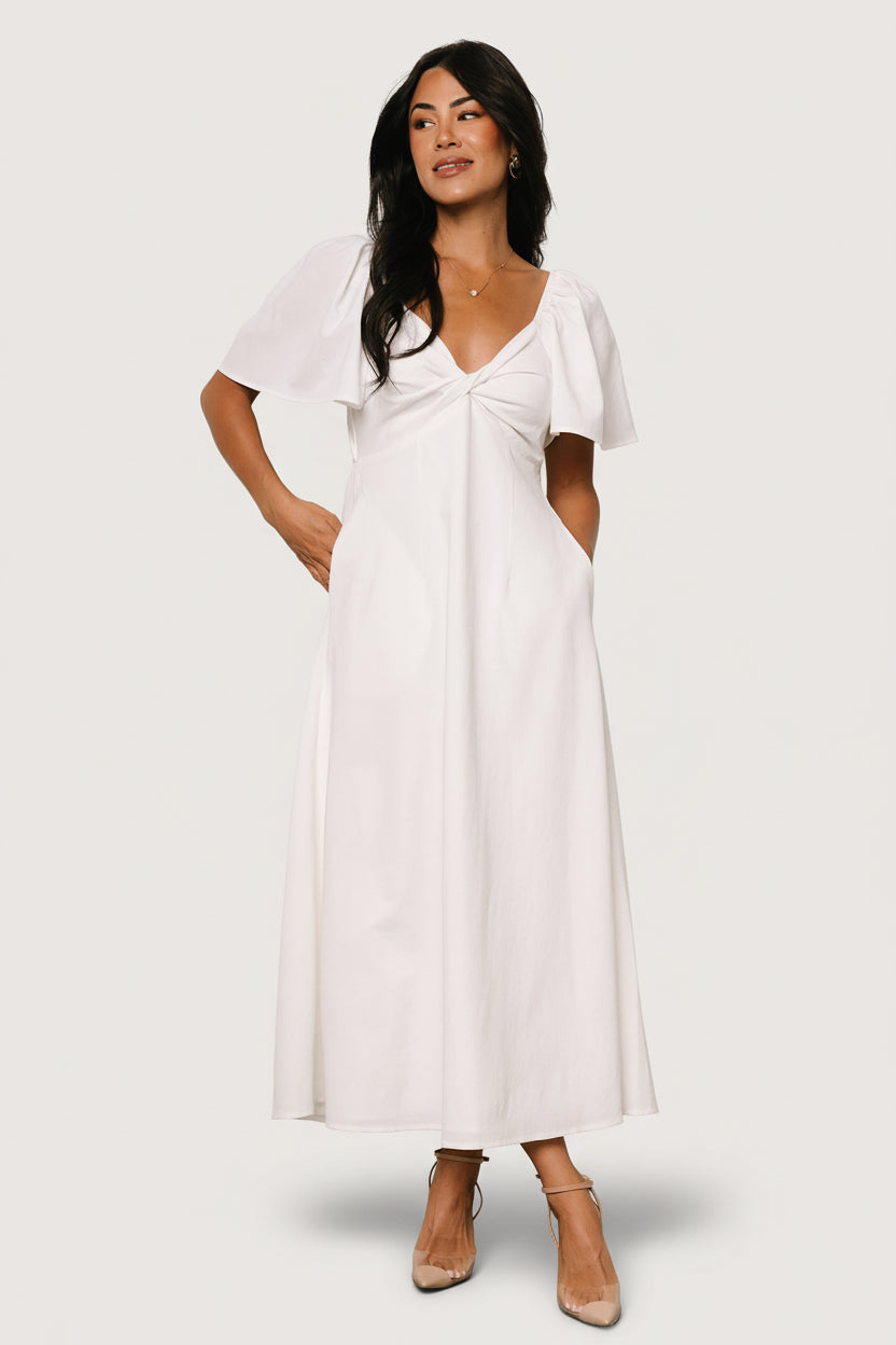 Indie Back Tie Dress | Off White