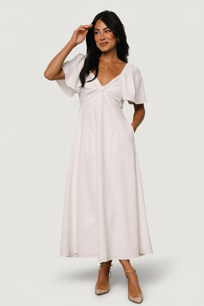 Indie Back Tie Dress | Off White