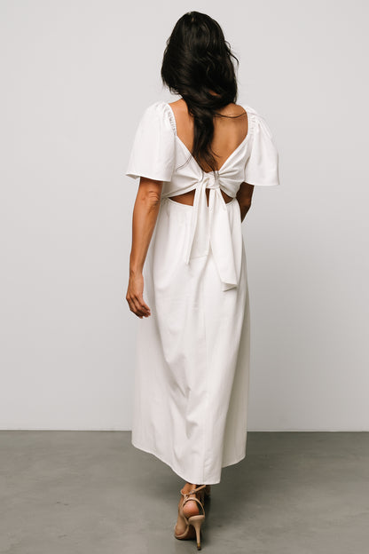 Indie Back Tie Dress | Off White