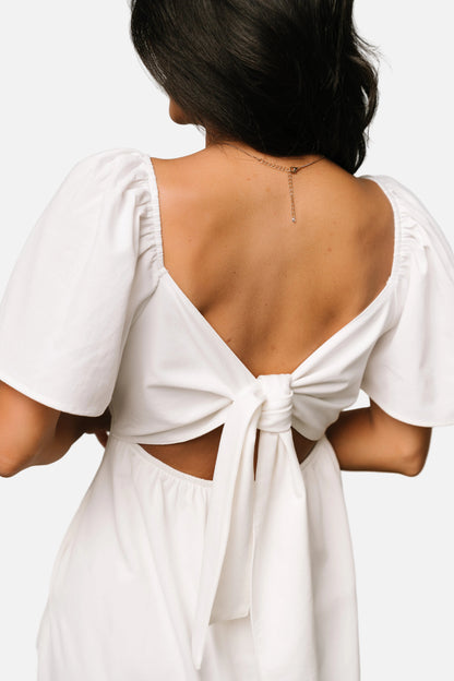 Indie Back Tie Dress | Off White