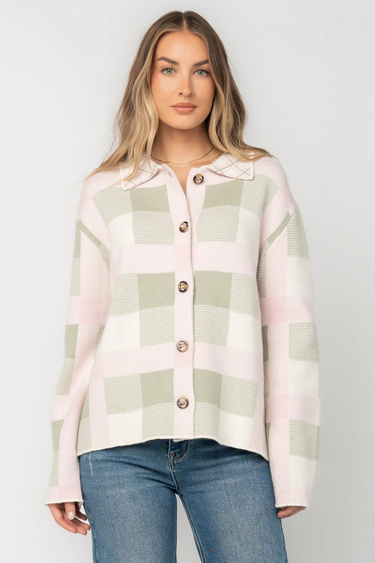 Midtown Plaid Jacket | Blush + Sage