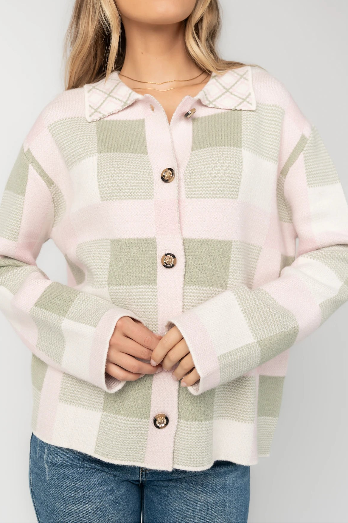 Midtown Plaid Jacket | Blush + Sage