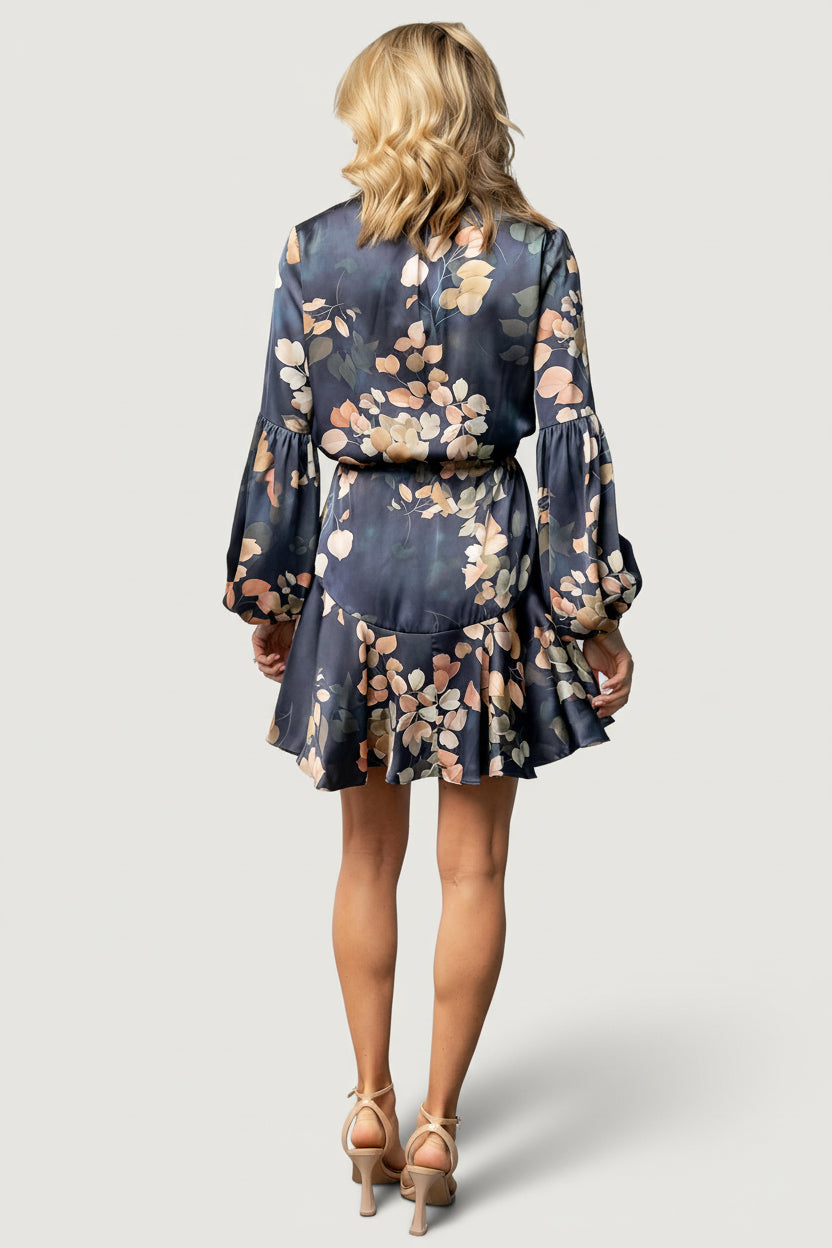 Venice Short Dress | Navy + Multi Floral