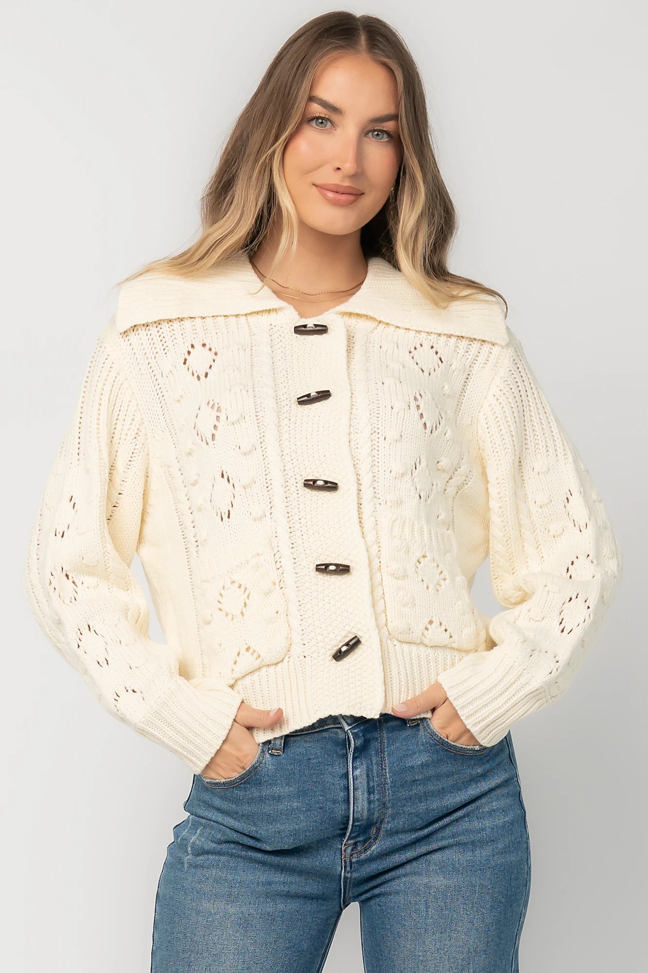 Marion Knit Sweater | Cream