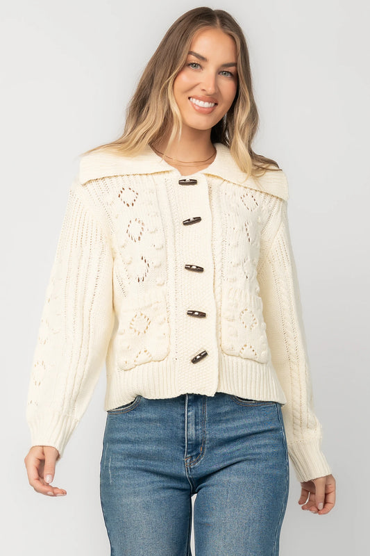 Marion Knit Sweater | Cream