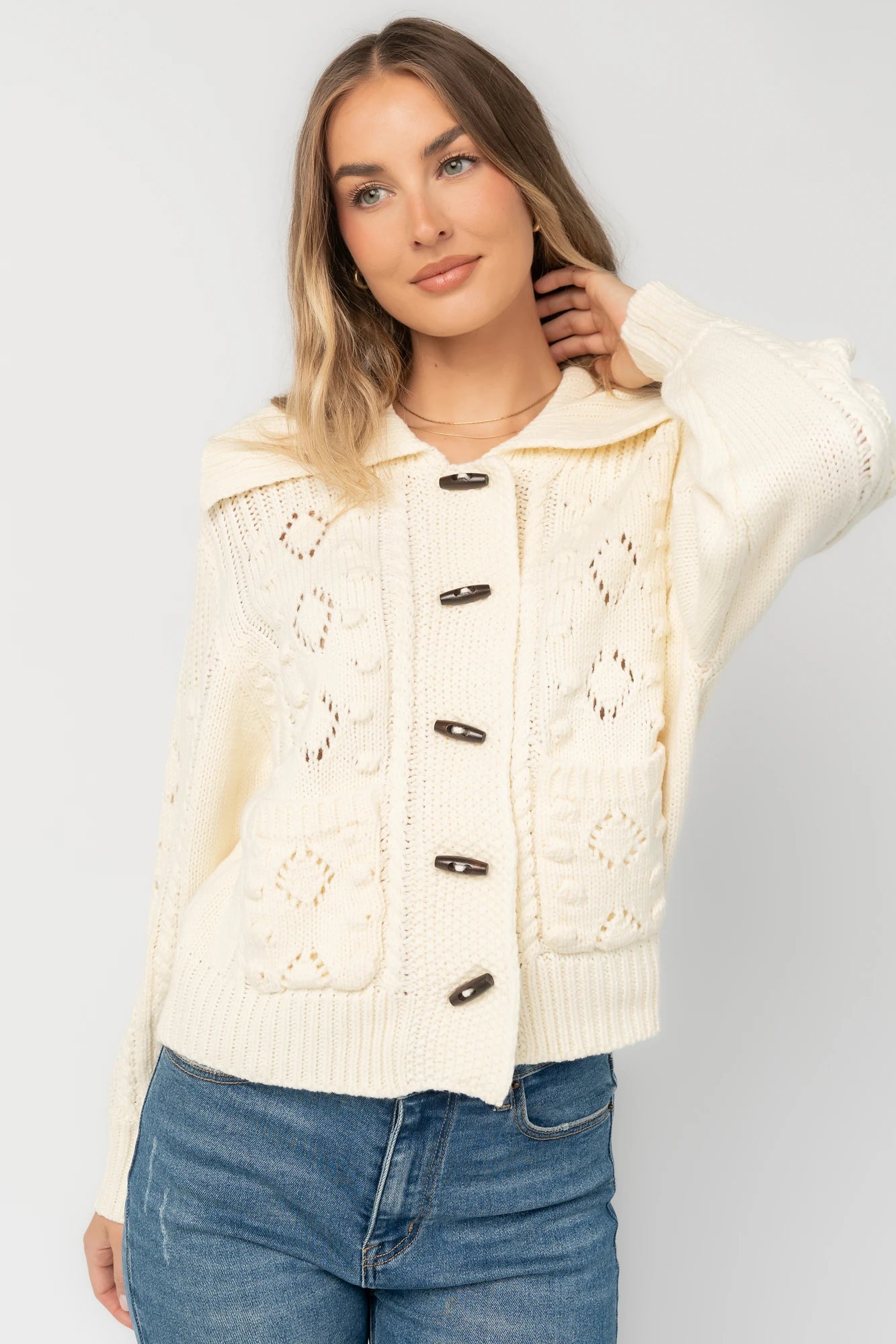 Marion Knit Sweater | Cream
