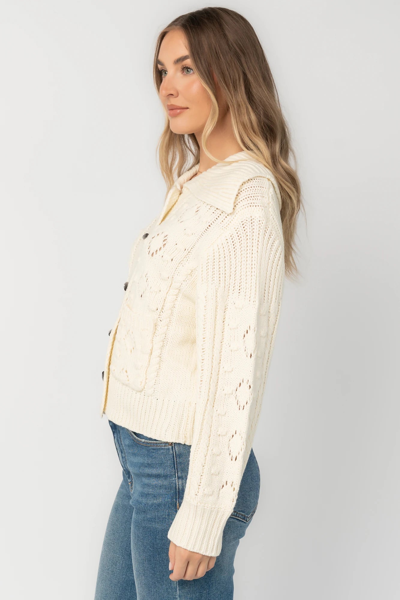Marion Knit Sweater | Cream