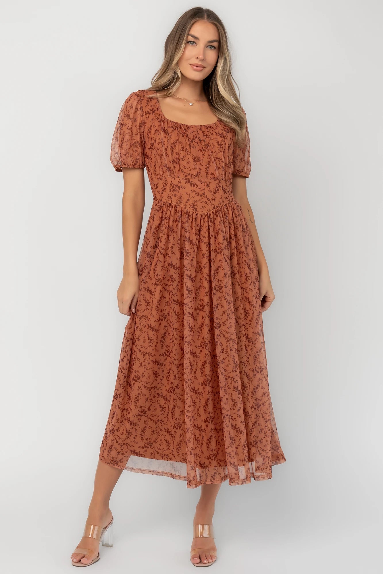 Amabel Midi Dress | Spice Floral
