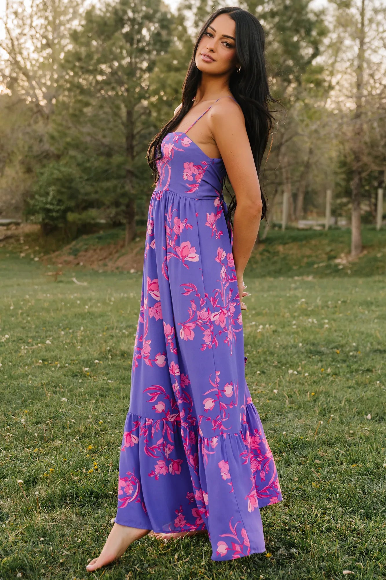 Regan Tank Maxi Dress - Chiffon Tiered Maxi