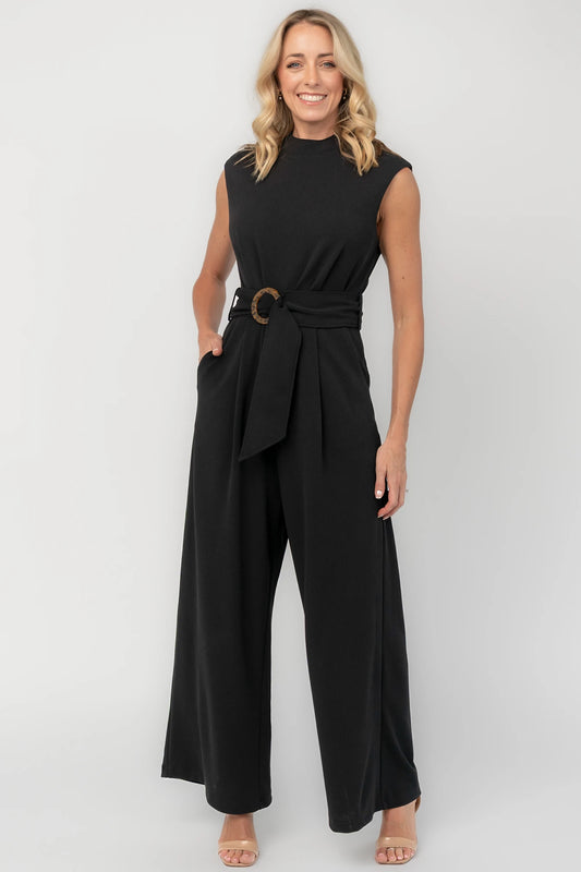 Adelia Tailored Jumpsuit | Black