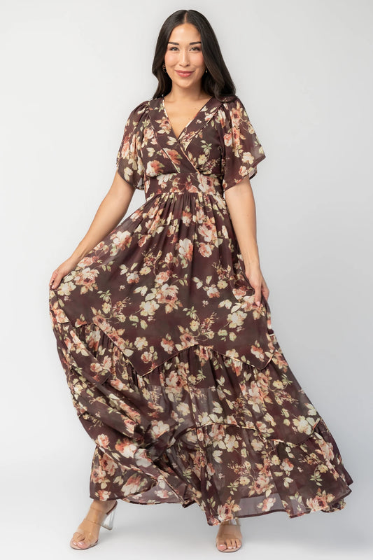 Katherine Maxi Dress | Vintage Clove Floral