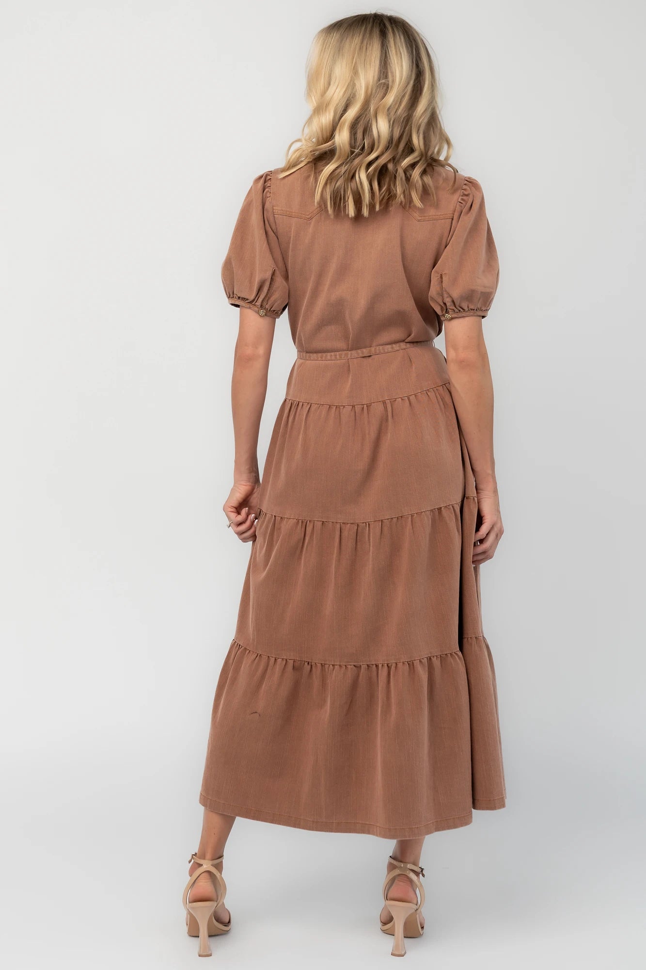 Berlin Button Up Dress | Dusty Mocha