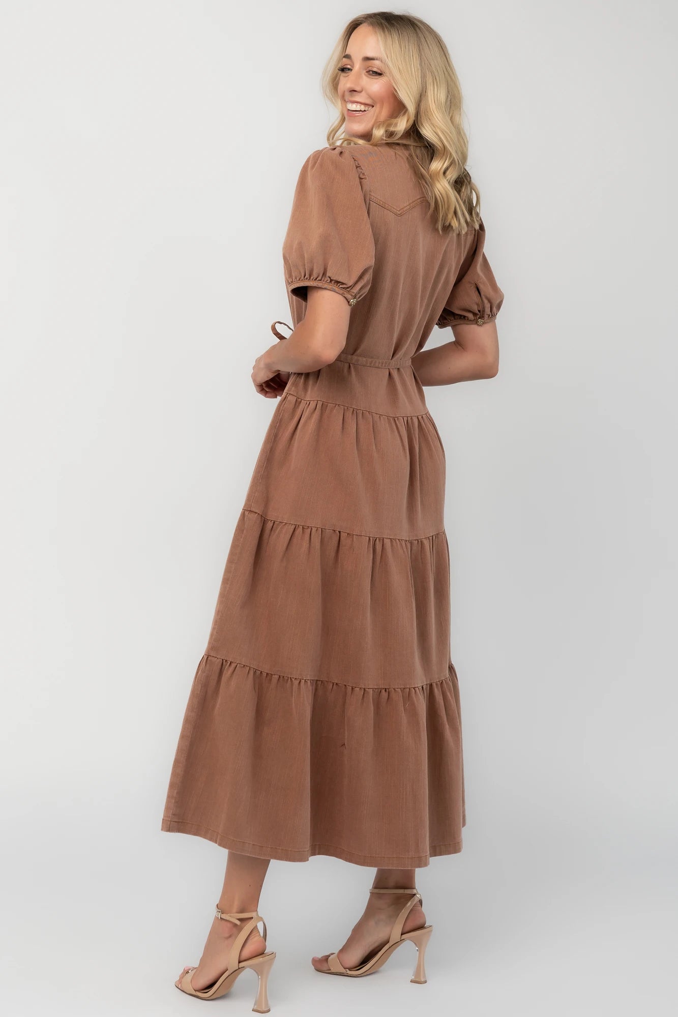 Berlin Button Up Dress | Dusty Mocha