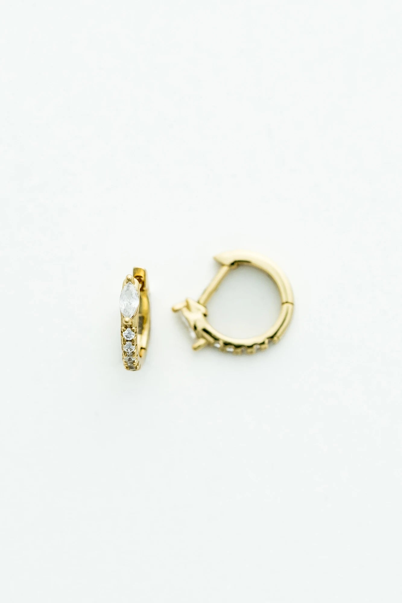 Halo Huggie Hoop Earrings | Gold
