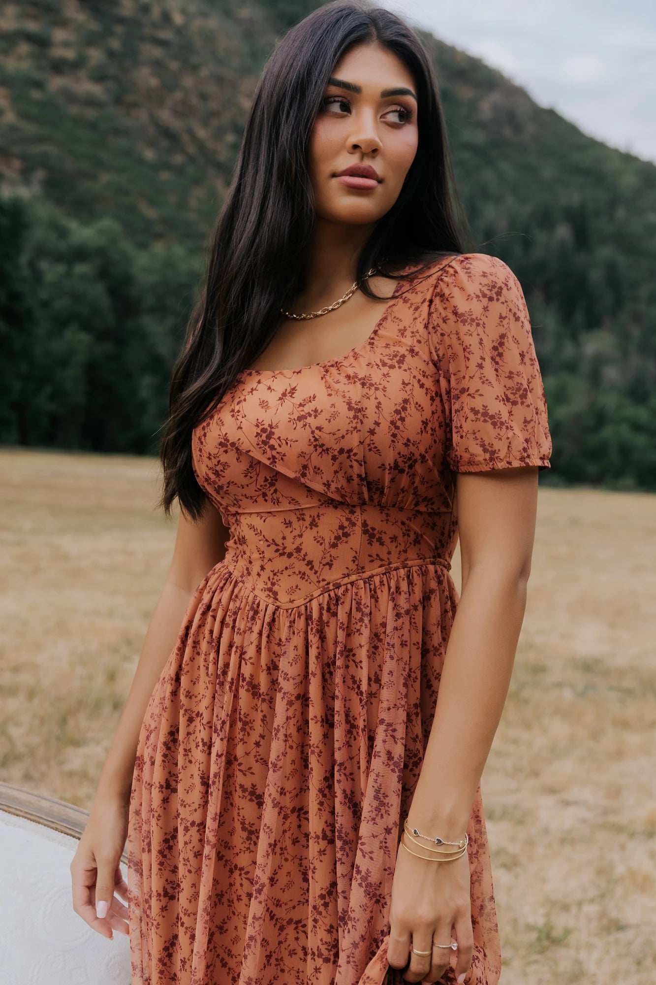 Amabel Midi Dress | Spice Floral