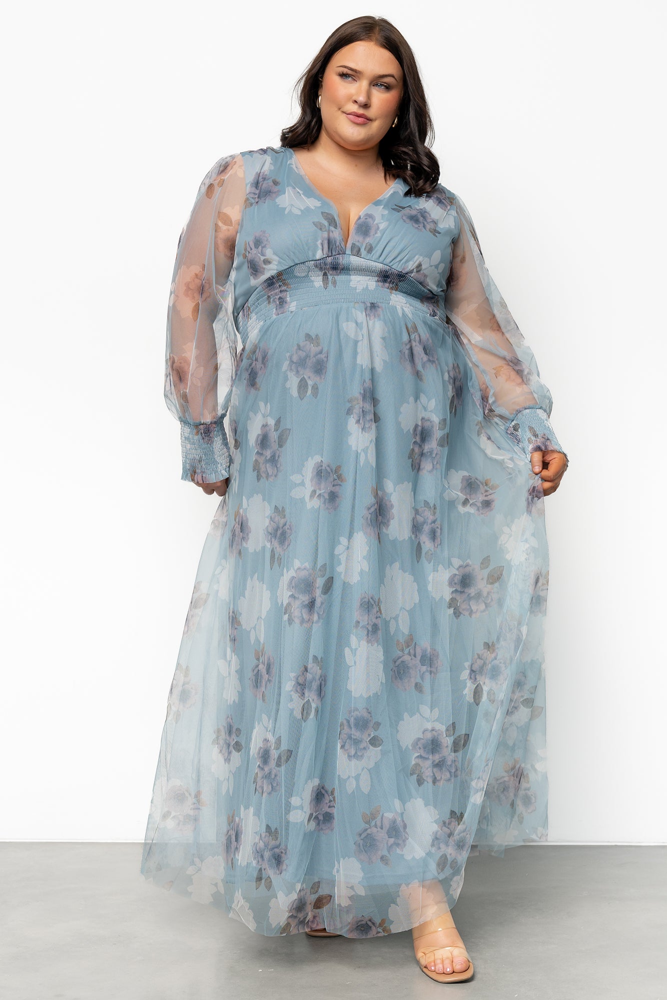 Layla Tulle Maxi Dress | Romantic Floral