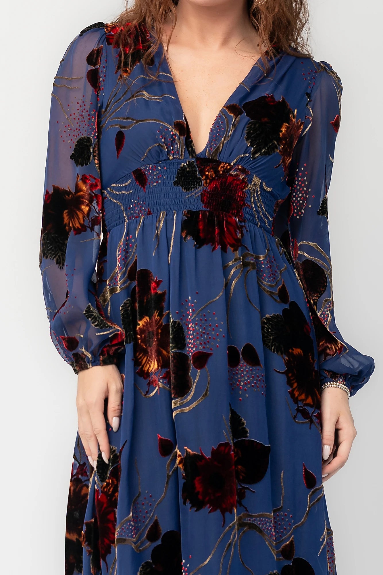Mikla Maxi Dress | Blue Multi