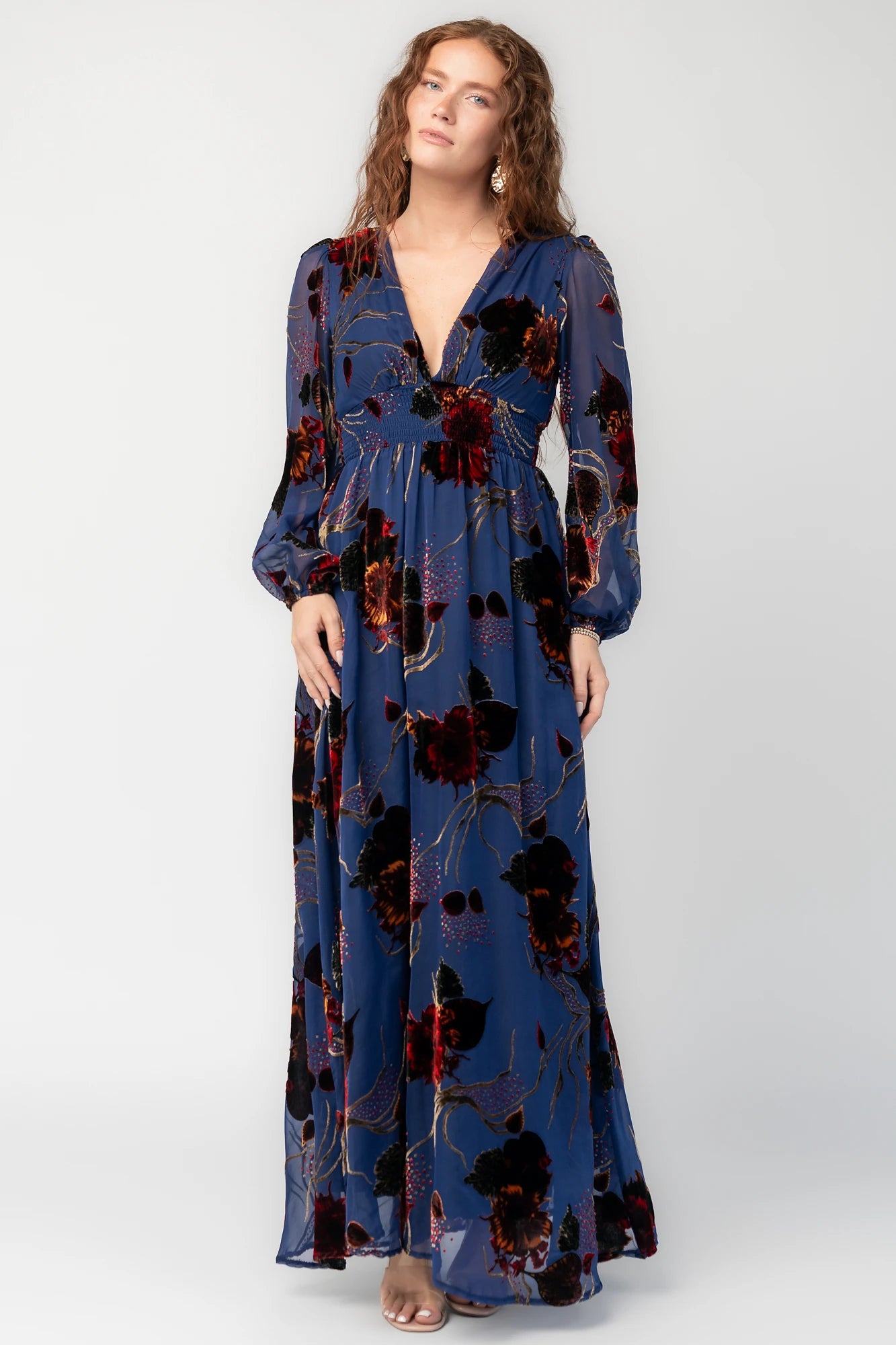 Mikla Maxi Dress | Blue Multi