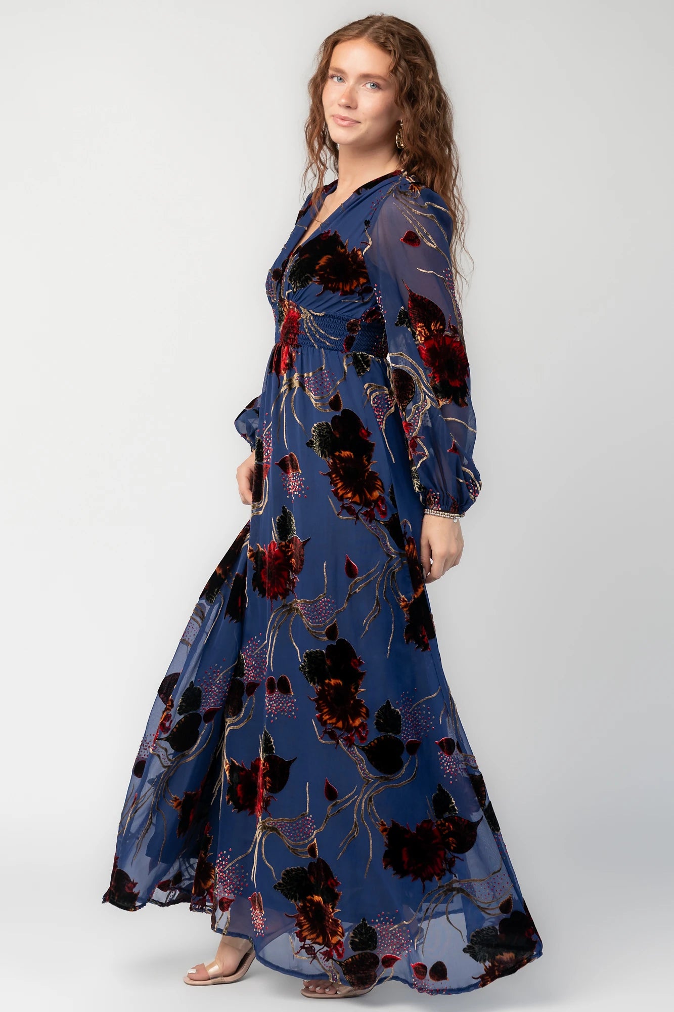Mikla Maxi Dress | Blue Multi