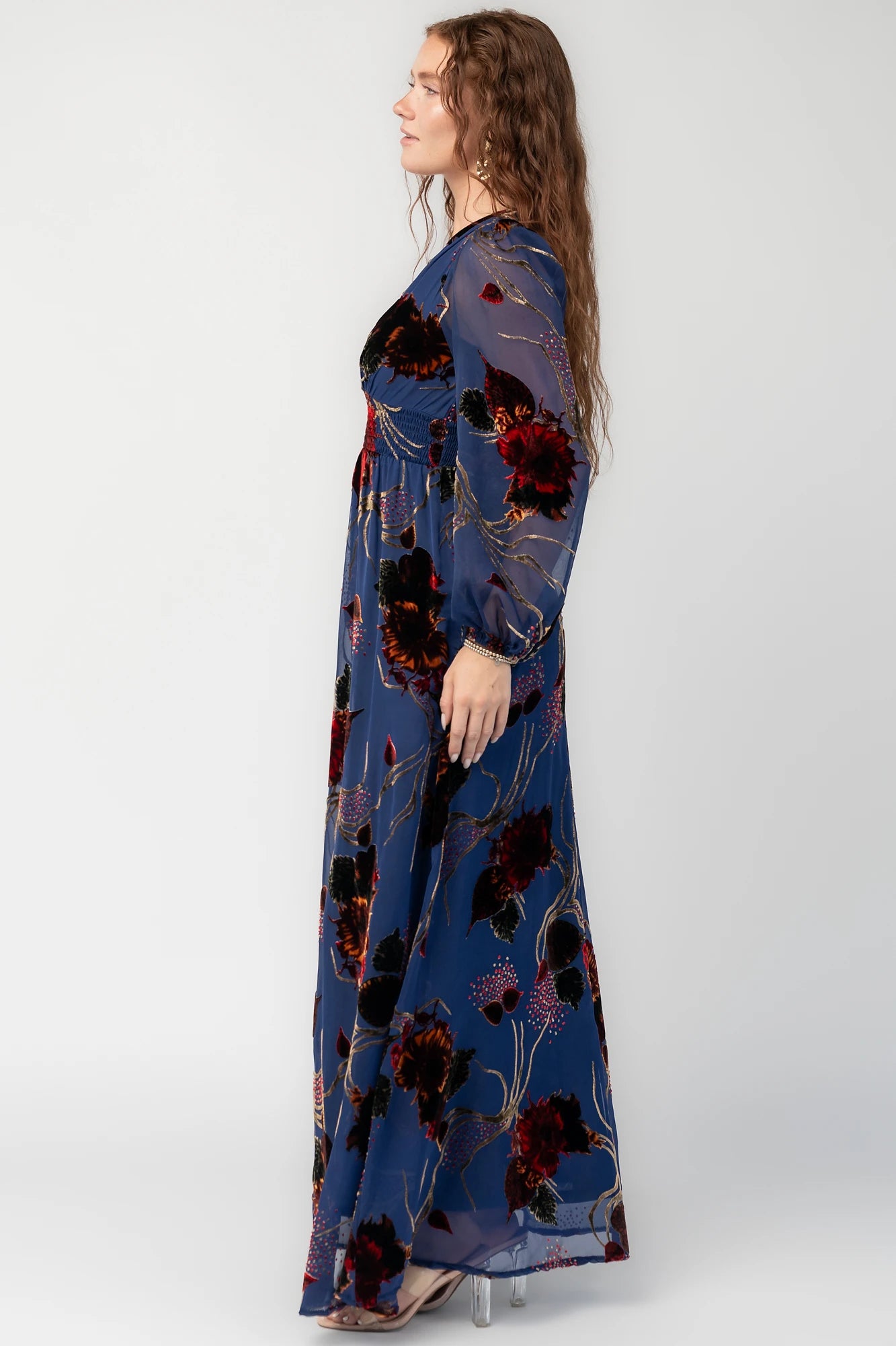 Mikla Maxi Dress | Blue Multi
