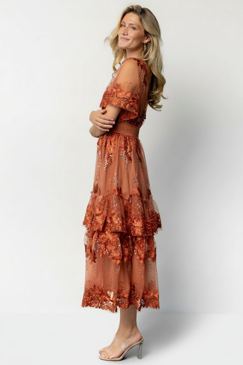 lottie lace midi dress Lottie Lace Midi Dress in Champagne Needle & Thread Size 10 used once