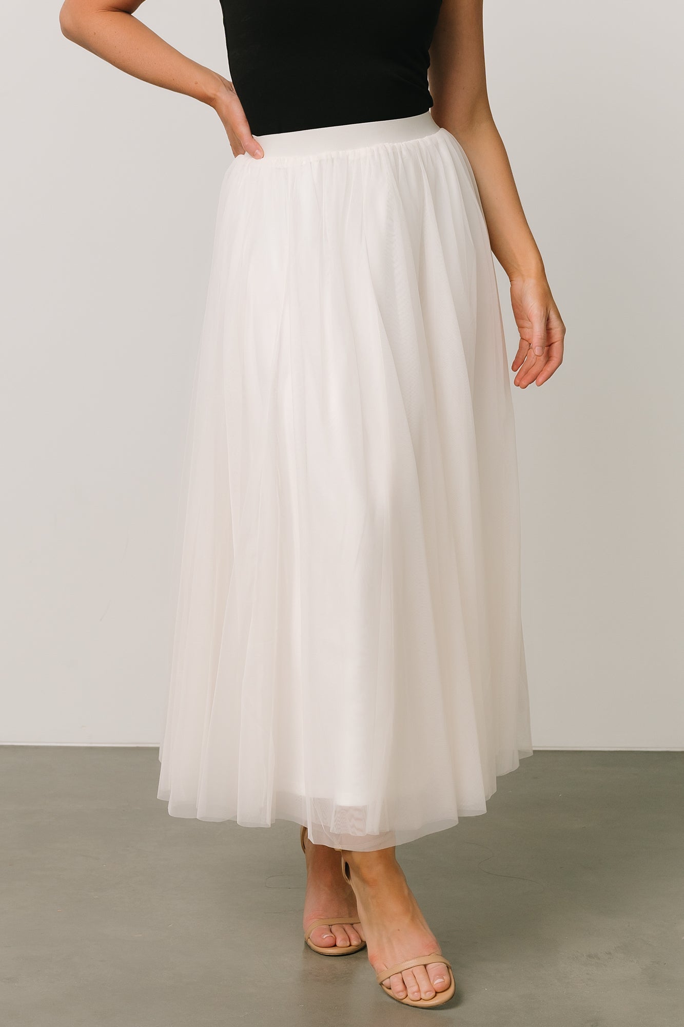 Mila Tulle Skirt | Cream