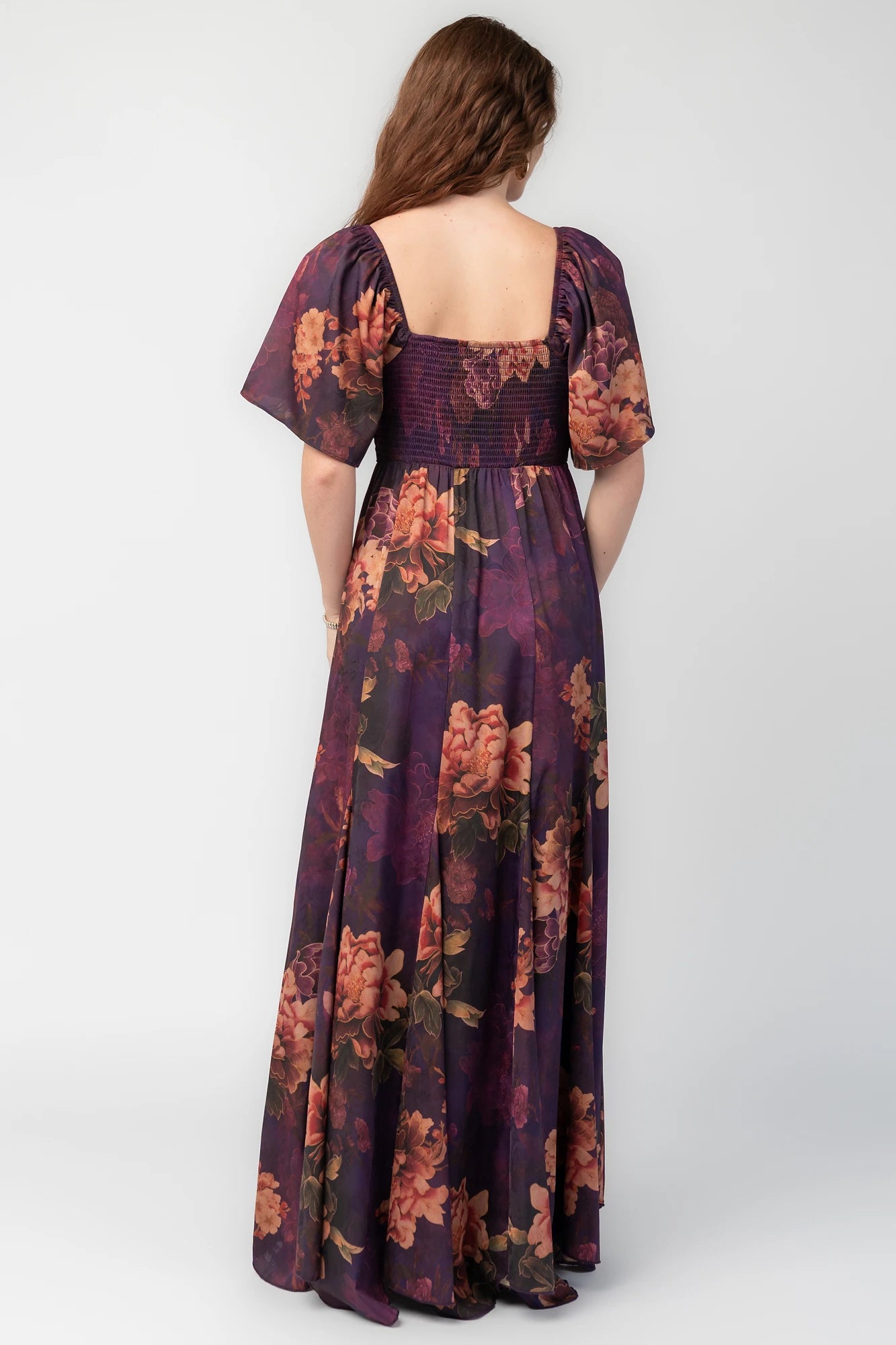 Caterina Maxi Dress | Purple Floral