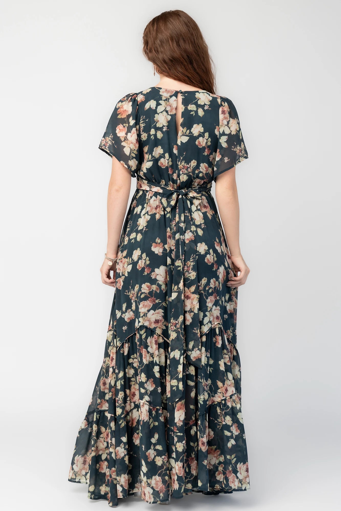 Katherine Maxi Dress | Deep Blue Floral