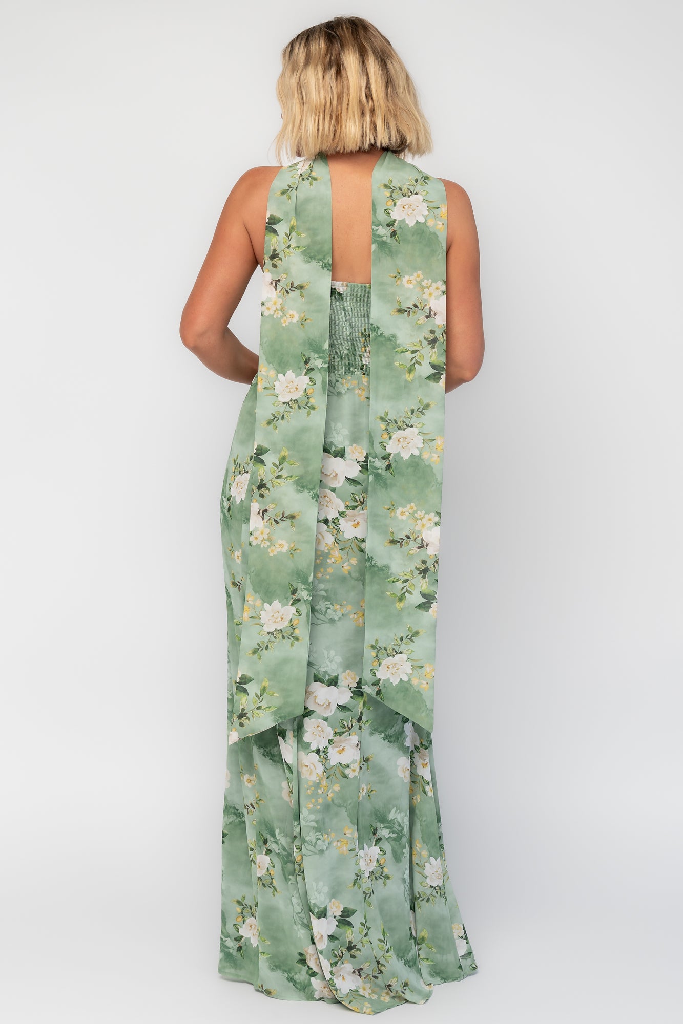 Province Maxi Dress | Sage Floral S
