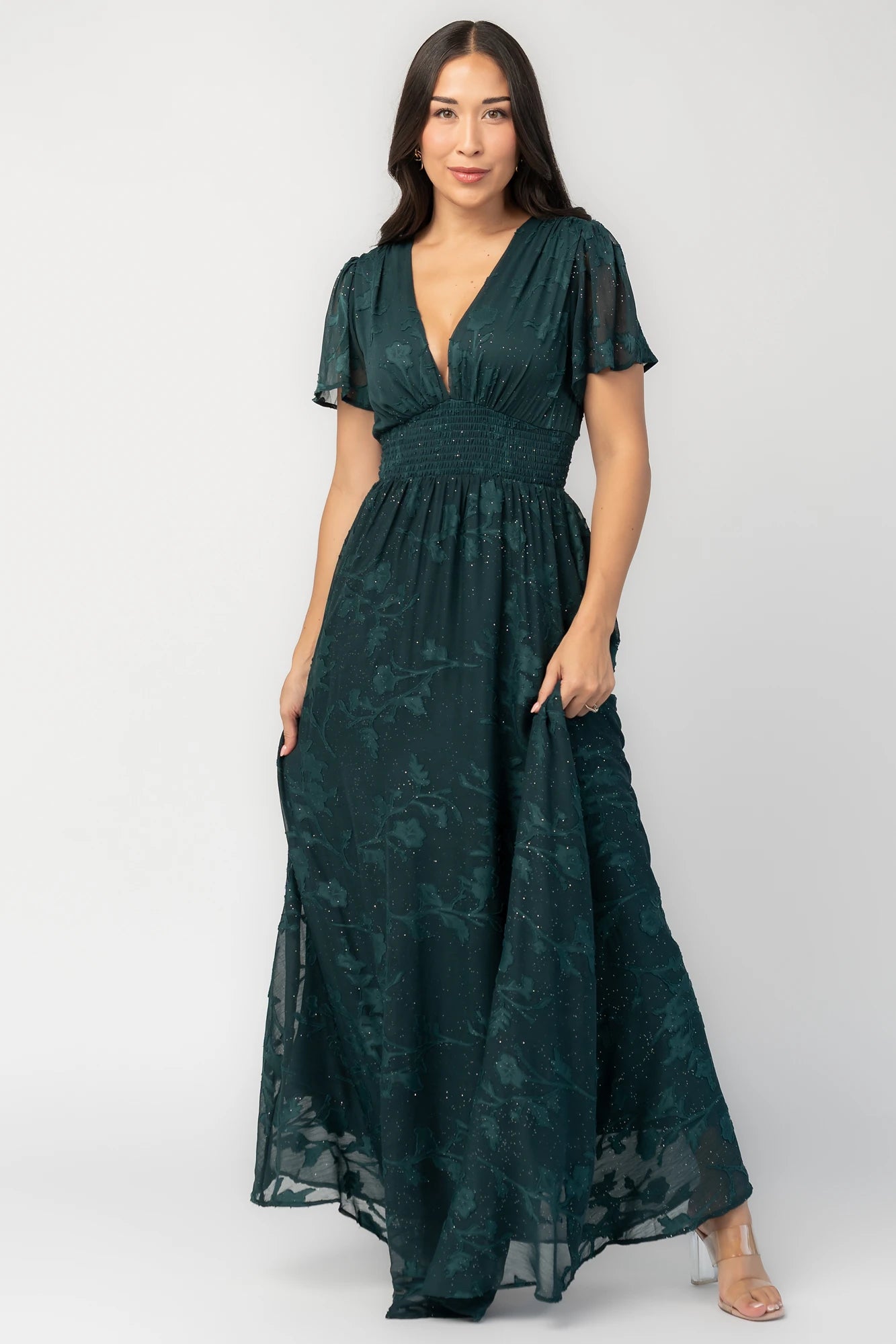 Noelle Maxi Dress | Dark Green