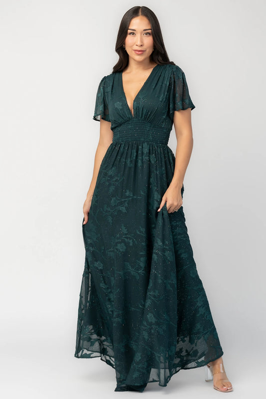 Noelle Maxi Dress | Dark Green
