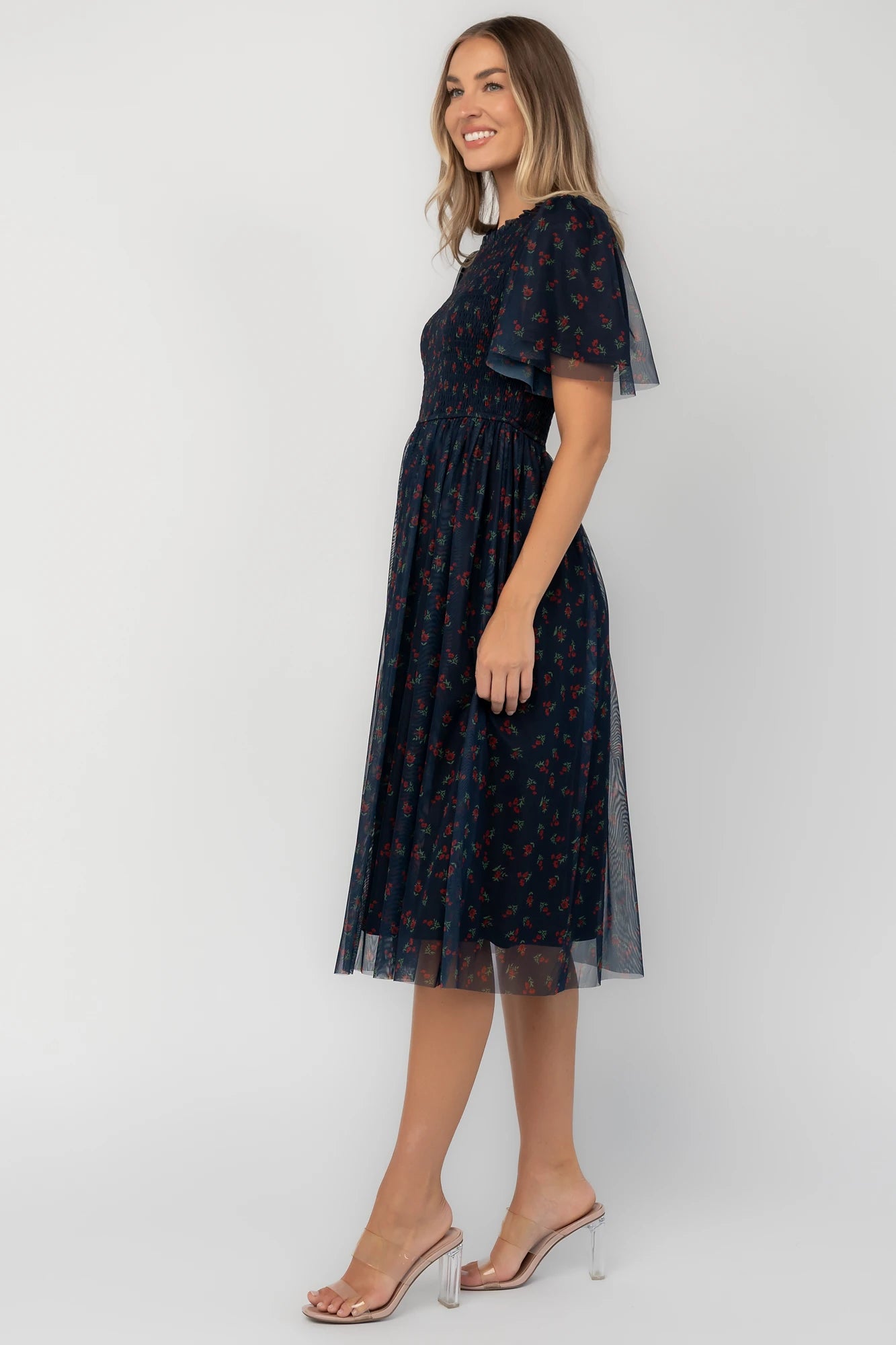 Embry Midi Dress | Navy Floral