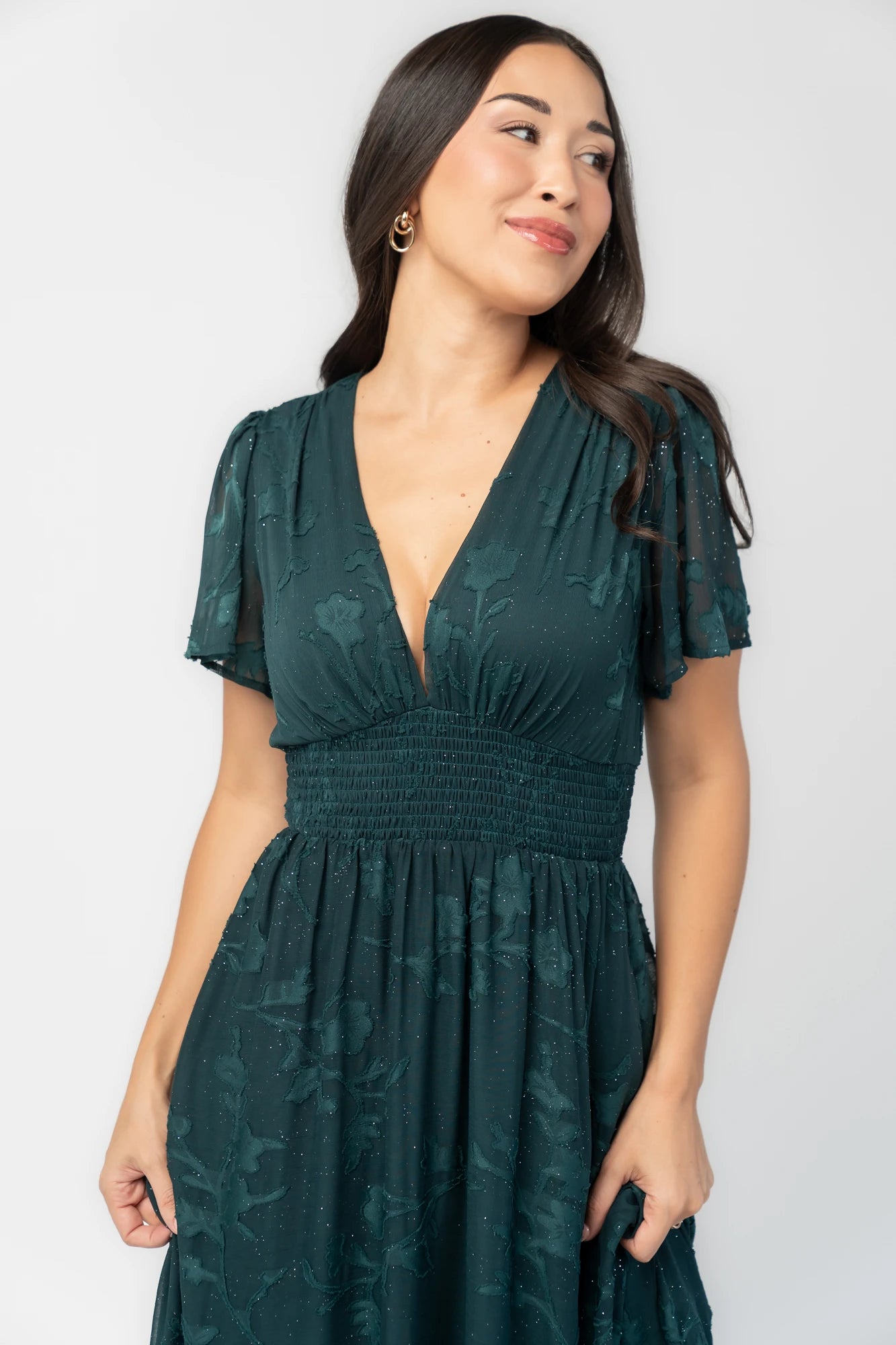 Noelle Maxi Dress | Dark Green