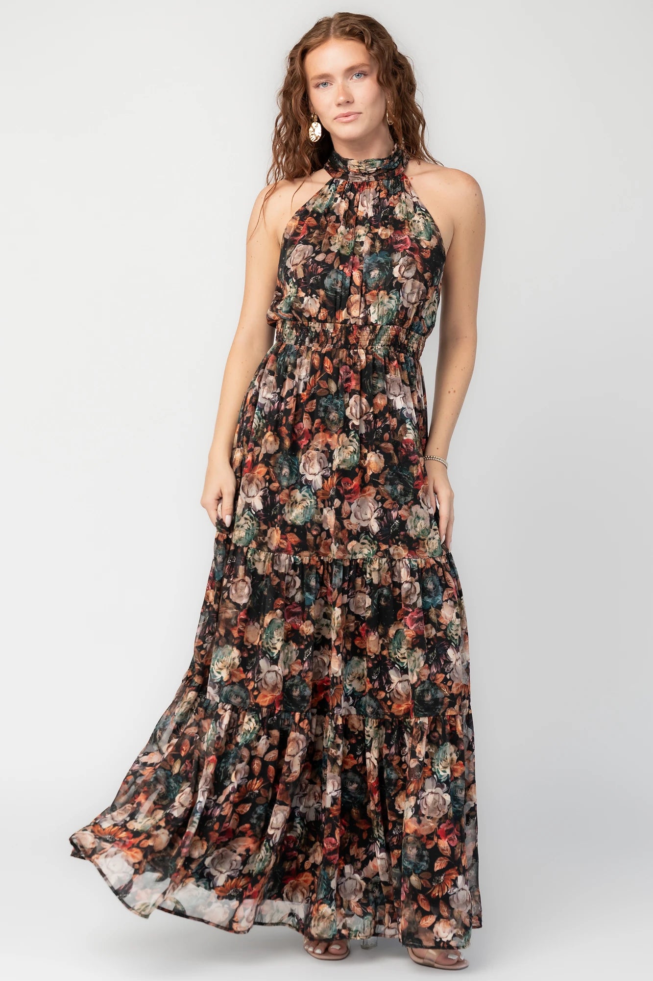 Pulitzer Maxi Dress | Black Multi Floral