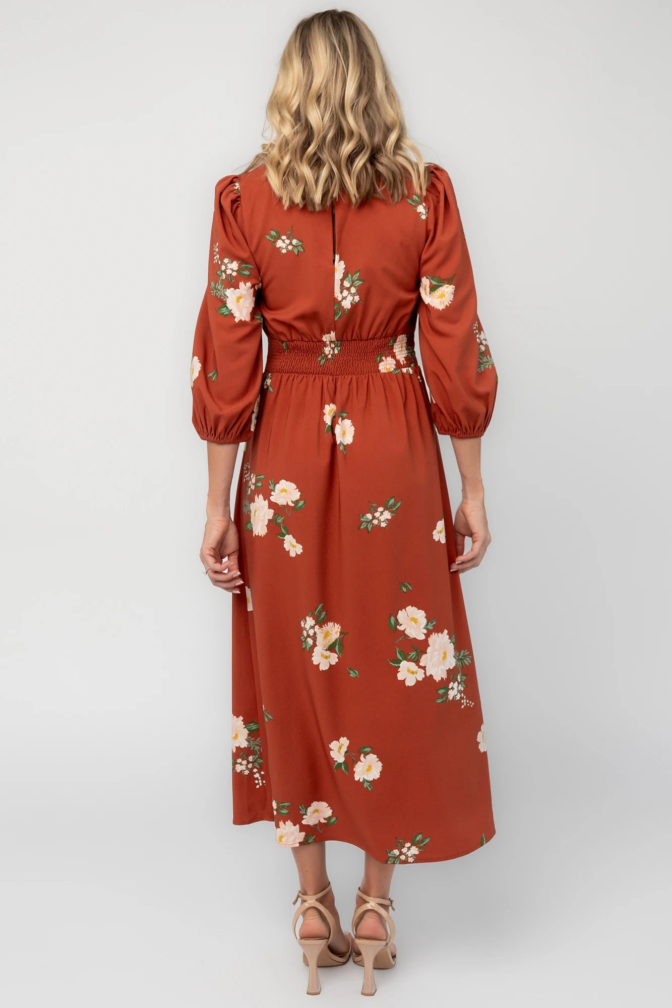 Karalie Maxi Dress | Terracotta Floral