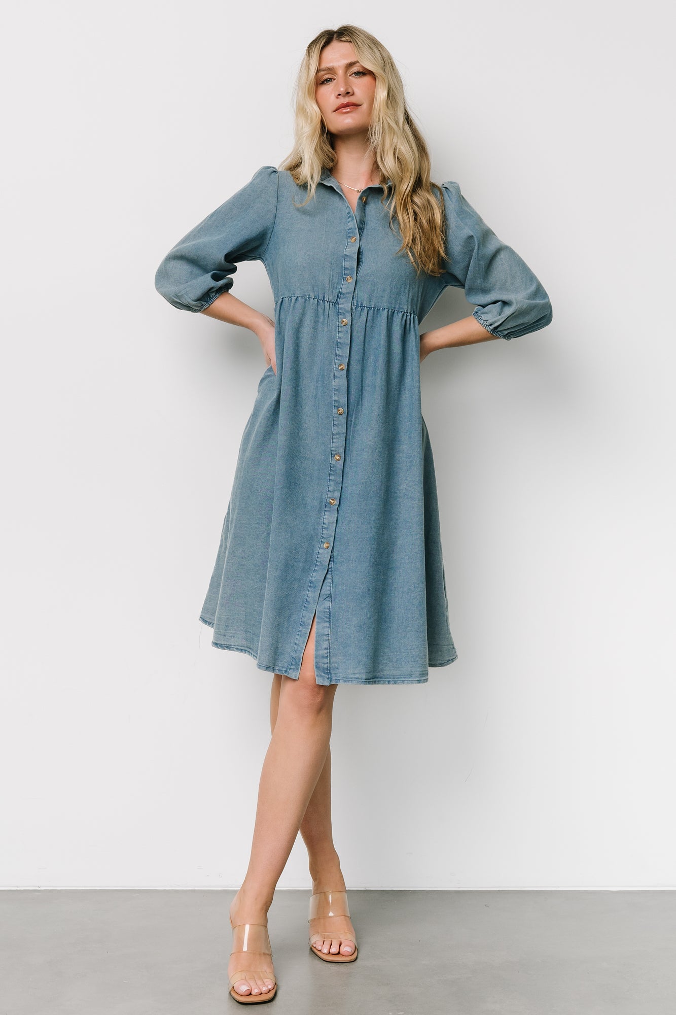 Sari Babydoll Dress | Chambray – Baltic Born
