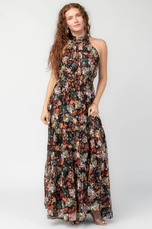 Pulitzer Maxi Dress | Black Multi Floral